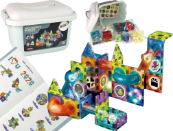 Kugelbahnen Beleuchtete Strecke Magnetisch 75 Stück