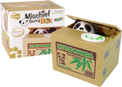 Geldbox Panda lernt Bambus zu sparen
