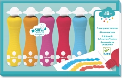 Djeco Schaumfarben mit Schwammapplikator für Kinder