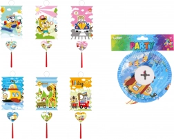 Lampion Zylinder 16 cm Kinder Motiv