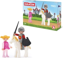 Igráček Trio: Prinzessin, Ritter und weißes Pferd