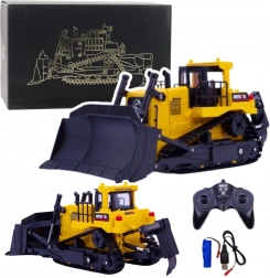 Metallmodell Baumaschine HUINA 1:50 – Bulldozer mit Hubarm