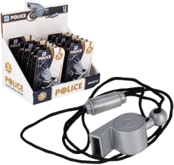 Polizeipfeife mit Schnur für Kinder