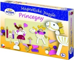 Detoa Magnetisches Holzpuzzle Prinzessinnen, 45 Teile