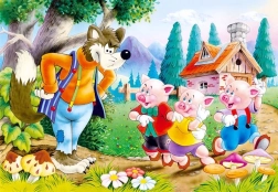 Puzzle Drei kleine Schweinchen 60 Teile