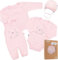 Baby-Set für die Klinik New Baby Sweet Bear rosa 62 (3–6 M)
