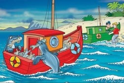 Holzpuzzle Glückliche Robben