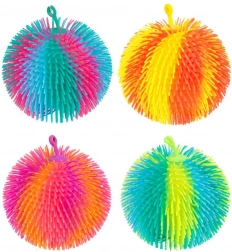 Antistressball pelzig regenbogenfarbig