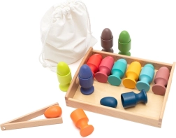 Holzpuzzle-Eier Montessori BABY MIX