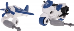 Demontierbares Set Flugzeug und Motorrad