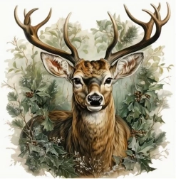 Diamantmalerei Hirsch 30 × 40 cm