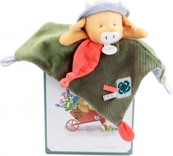 Doudou Geschenkset Plüsch-Kuscheltuch Kuh Aneth 27 cm
