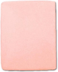 Wasserdichtes Frottee-Spannbettlaken 120 × 60 rosa