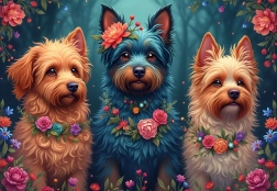Puzzle Hundetrio 1000 Teile BLUEBIRD