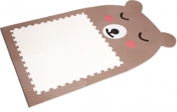 Designer-Puzzle-Boden Bärchen braun mit weißem Bauch