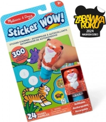 Sticker WOW! Buch und Stempel mit Aufklebern - Tiger