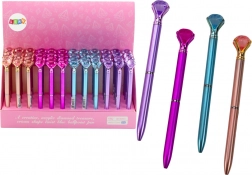 Kugelschreiber mit „Diamant“, matt, blaue Tinte 0,7 mm