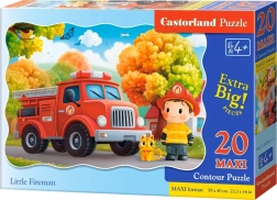 Puzzle Kleiner Feuerwehrmann MAXI 20 Teile CASTORLAND