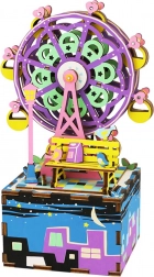 RoboTime 3D Holzpuzzle Spieluhr Kleines Karussell