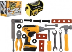 Kinderset mit akkubetriebenem Bohrschrauber und Tasche