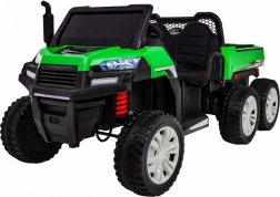 Elektrisches Kinderauto Farmer Truck Pro für 2 Kinder 4x4 mit Fernbedienung, Kippmulde und Audio LED, grün