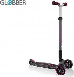 Kinder-Dreiradroller Globber Master Prime black / neon pink