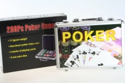 Pokerset im Aluminiumkoffer, 200 Teile