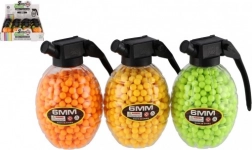 Gummikugeln 6 mm für Pistolen in einer granatenförmigen Dose (800 Stk., 3 Farben)