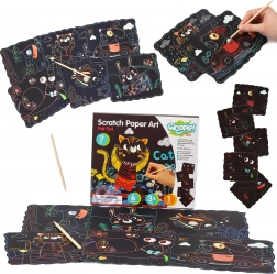 Woopie Art&Fun Kreativset Kratzbilder für Kinder, 7 Teile
