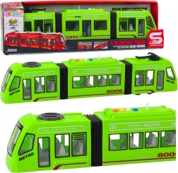 Grüne U-Bahn 1:16 mit öffnenden Türen, Licht und Sound