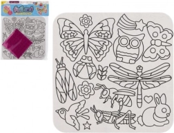 Kreativset mit glitzernden Folienbildern von Tieren