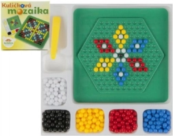 Mosaik mit Kügelchen und Pinzette klein, 250 Stk.