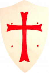 Fauna Holzschild mit Kreuz