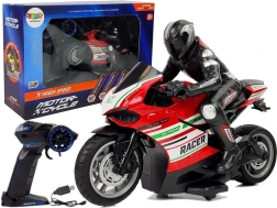 RC Sportmotorrad 2,4 GHz, Reichweite 35 m, rot