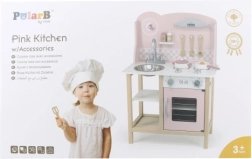 Holz-Kinderküche mit Zubehör, rosa – VIGA PolarB