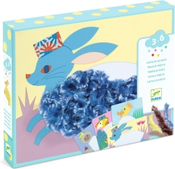 Djeco Kreativ-Set Wool & Velcro – mit Mütze