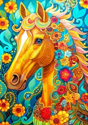 Puzzle Blühende Mähne 1000 Teile