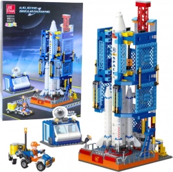 Bausatz Weltraumstation mit Rakete, 668 Teile