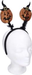 Karnevals-Haarreif mit Kürbisdeko