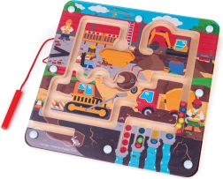 Magnetisches Baustellen-Labyrinth Bigjigs Toys