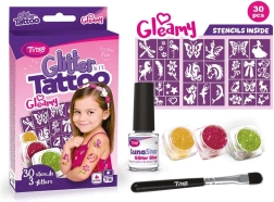 Gleamy Set mit glitzernden Tattoos
