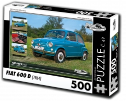 Retro-Autos Puzzle Fiat 600 D (1964) 500 Teile