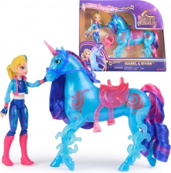Unicorn Academy Isabel und River – Spielfigur mit Einhorn und Zubehör