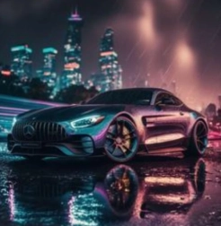 Diamantmalerei Mercedes‑Benz 30 × 40 cm