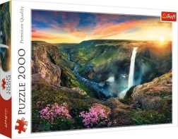 Puzzle 2000 Teile Haifoss Wasserfall, Island