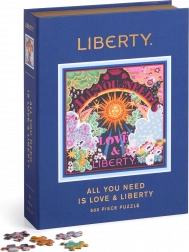 GALISON Liberty Quadratisches Puzzle: Alles, was du brauchst, ist Liebe 500 Teile
