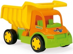 Gigantischer Kipplaster zum Sandfahren