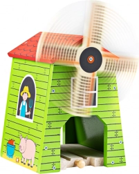 Holz-Windmühle für Holzeisenbahn Bigjigs Rail