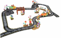 Magnetische Rennbahn mit Autos, leuchtend, 310 Teile