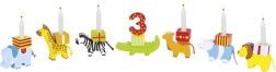 Goki Geburtstagszug aus Holz mit Tieren